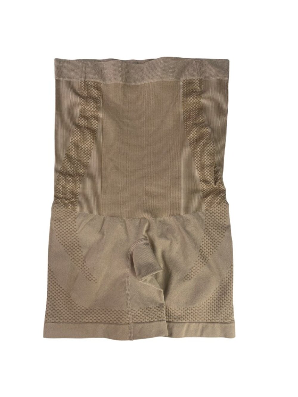 High‎ Waisted Body Shaper Shorts Womens Large Beige New WOT Tummy Control